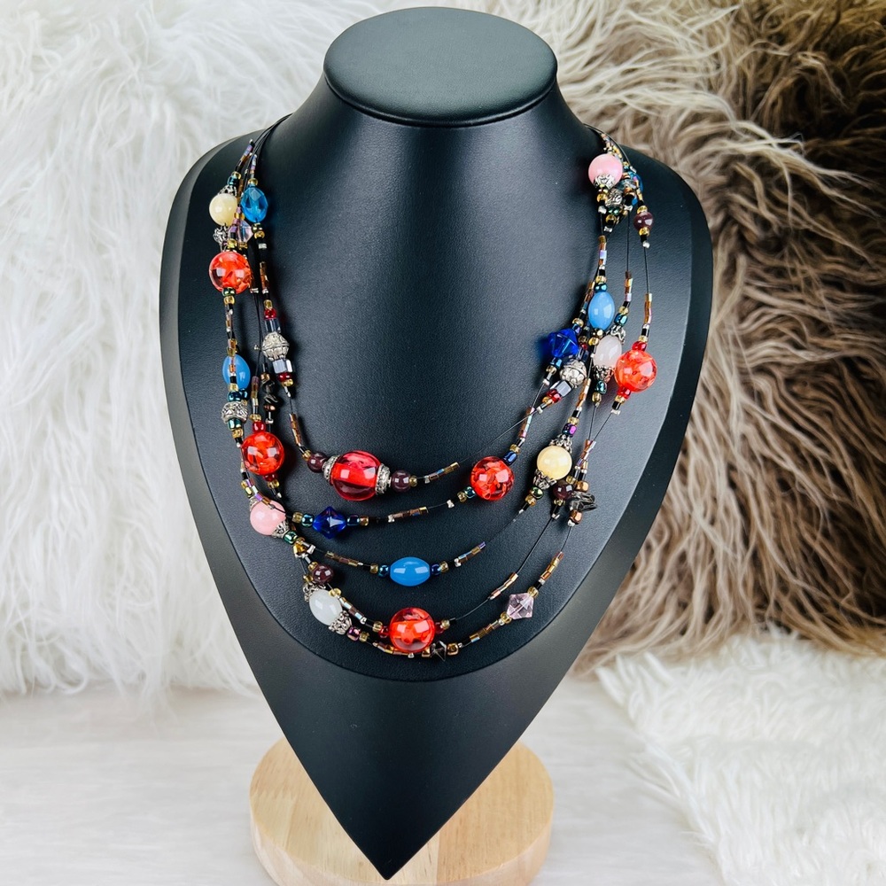 Bohemian Chic Multi String Multicolored Super Fun… - image 2